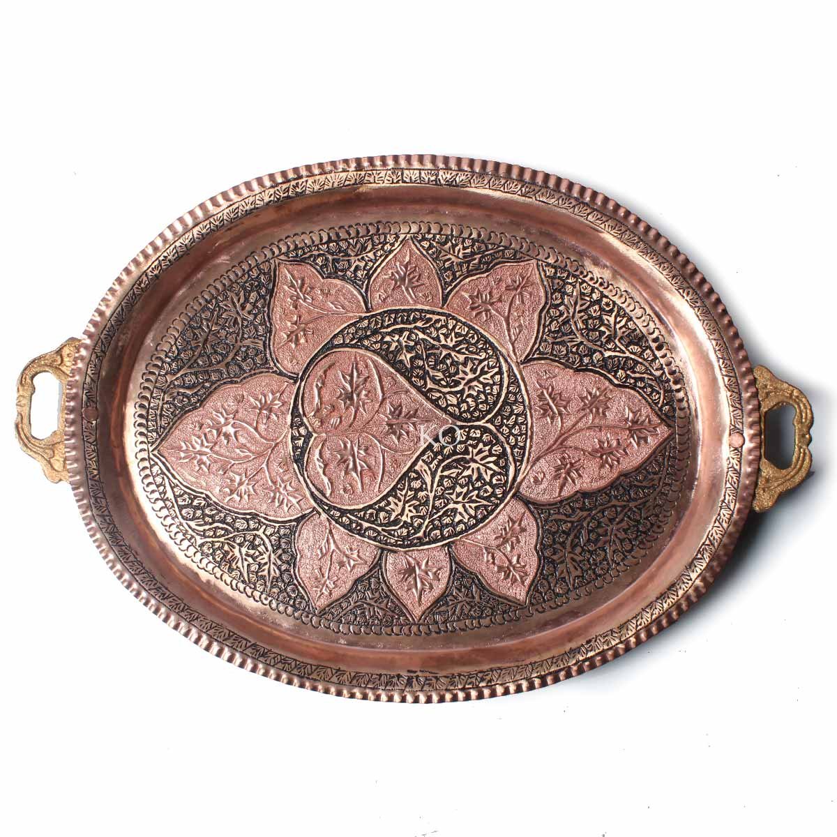 Kandkaer Copper Tray | Serving Tray | Hand Engraved