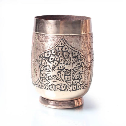 Kandkaer Copper Jug Set | Set of 6 Glasses | Hand Engraved