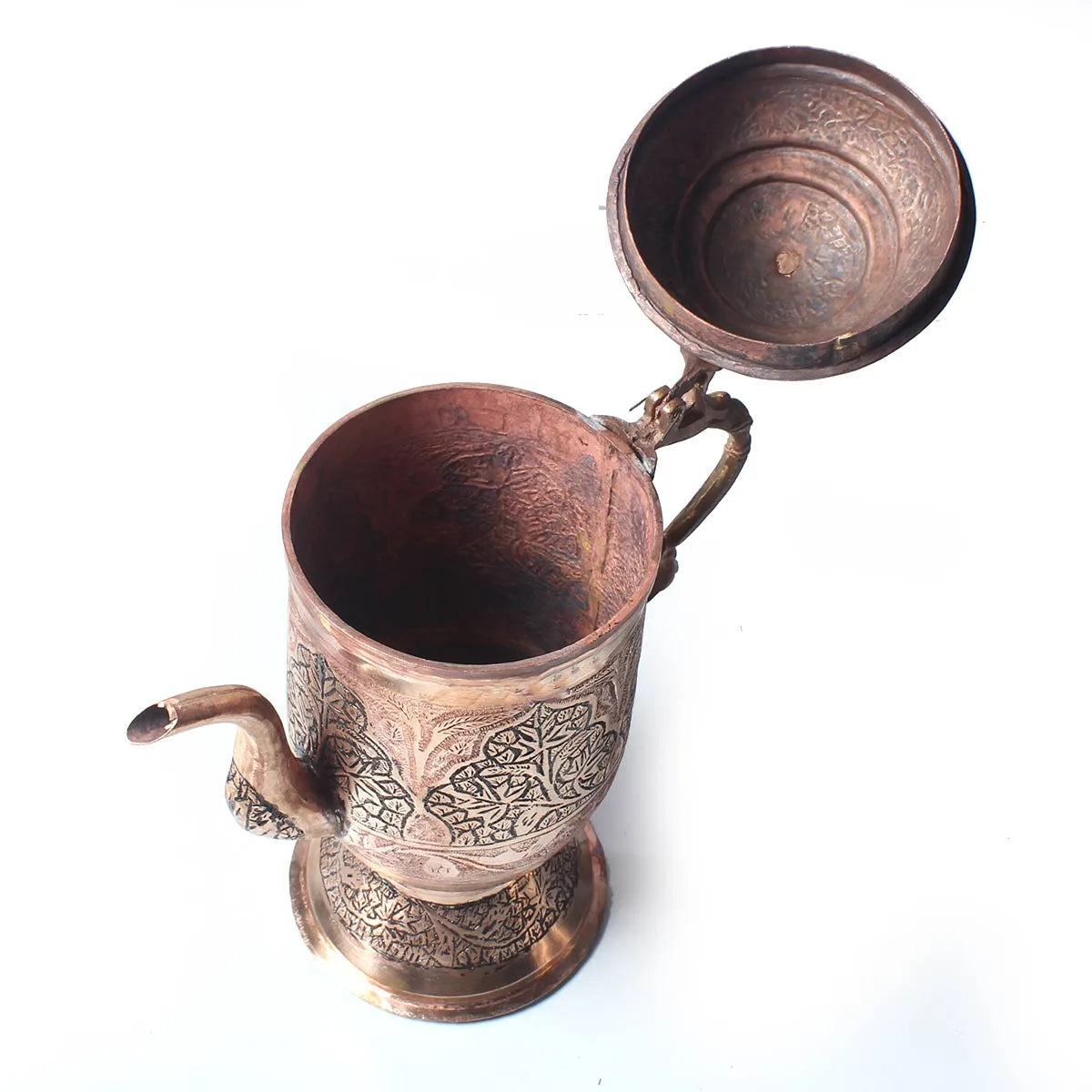 Kandkaer Copper Jug Set | Set of 6 Glasses | Hand Engraved