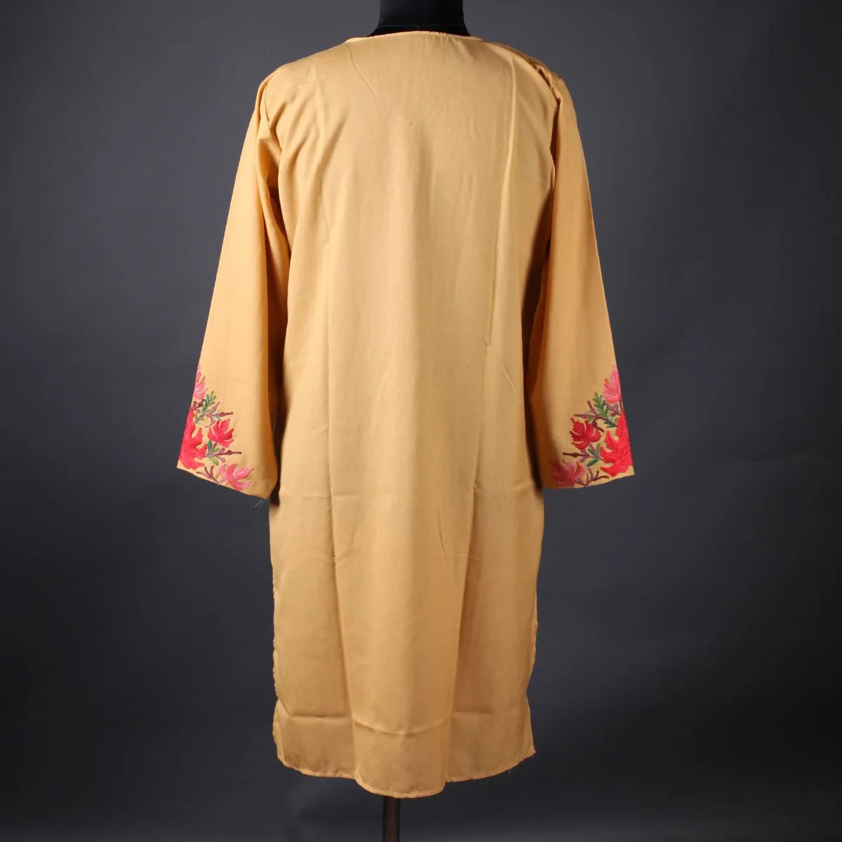 Skin Tone Chinar Design Aari Embroidered Kurti