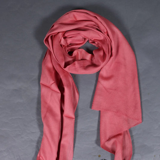 Pink GI Certified Handwoven Pashmina Stole