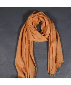 Sweet Orange GI Certified Handwoven Pashmina Stole