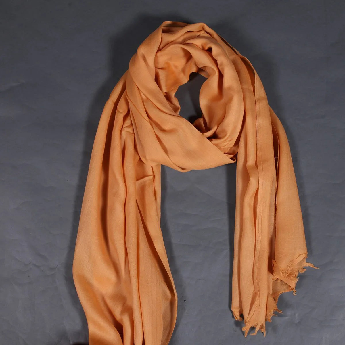 Sweet Orange GI Certified Handwoven Pashmina Stole