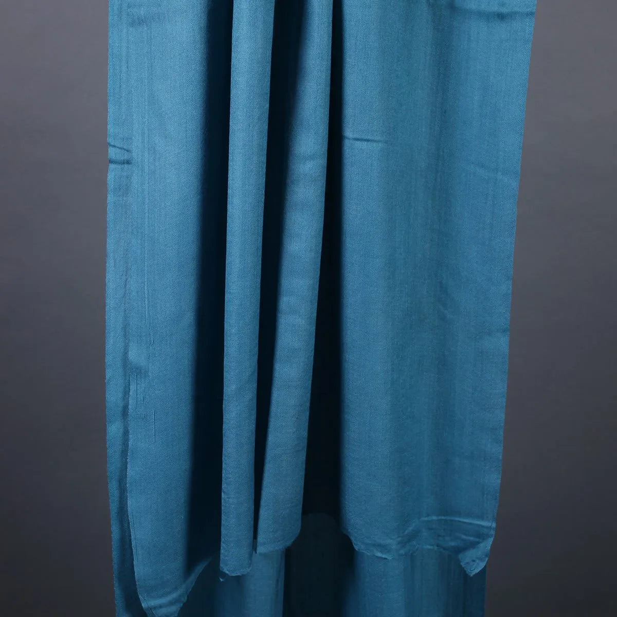 Steel Blue GI Certified Handwoven Pashmina Stole