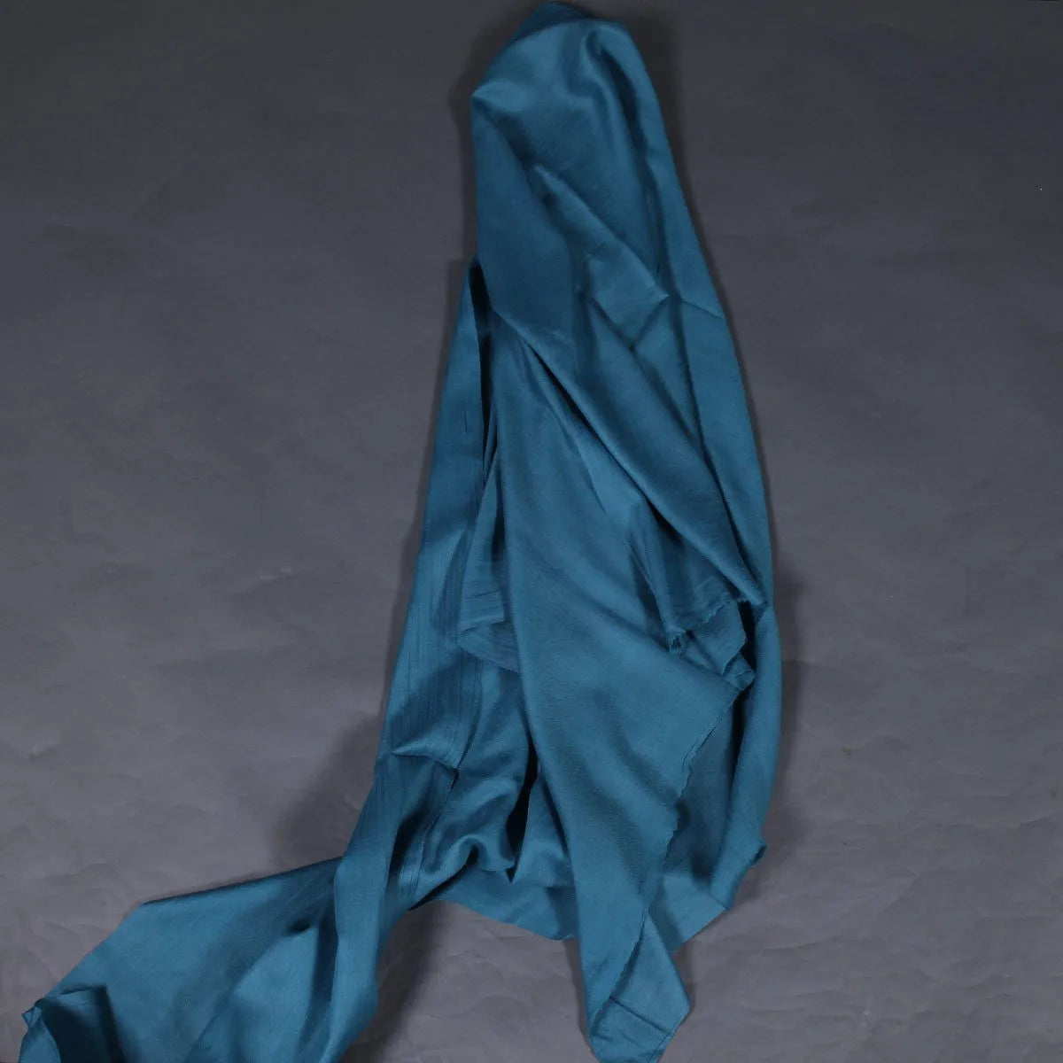 Steel Blue GI Certified Handwoven Pashmina Stole