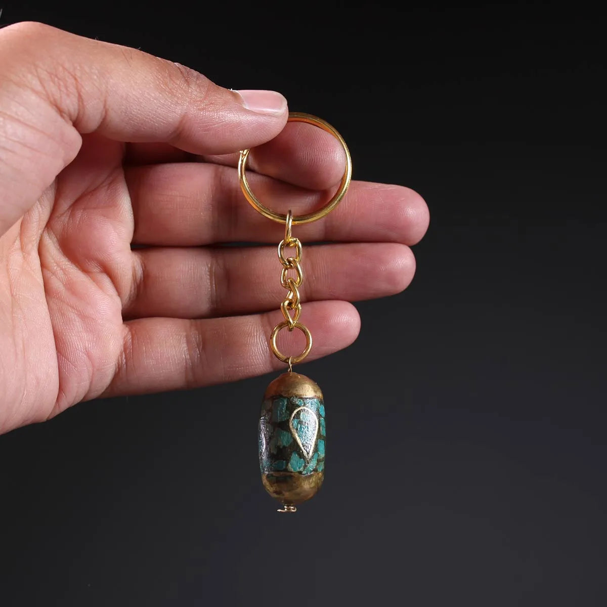 Handmade Turquoise Key Chain