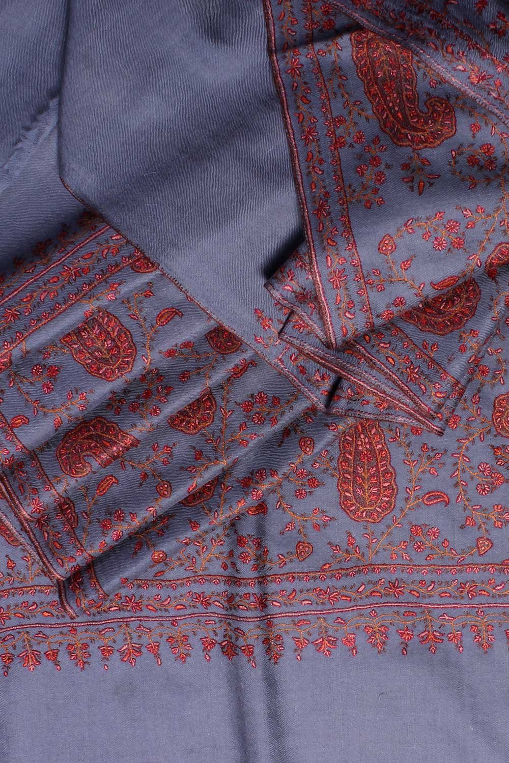 Full Paisley Jaali Work Shawl