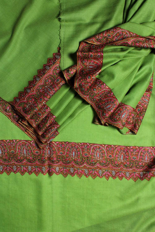 Green Dordar Pashmina Shawl