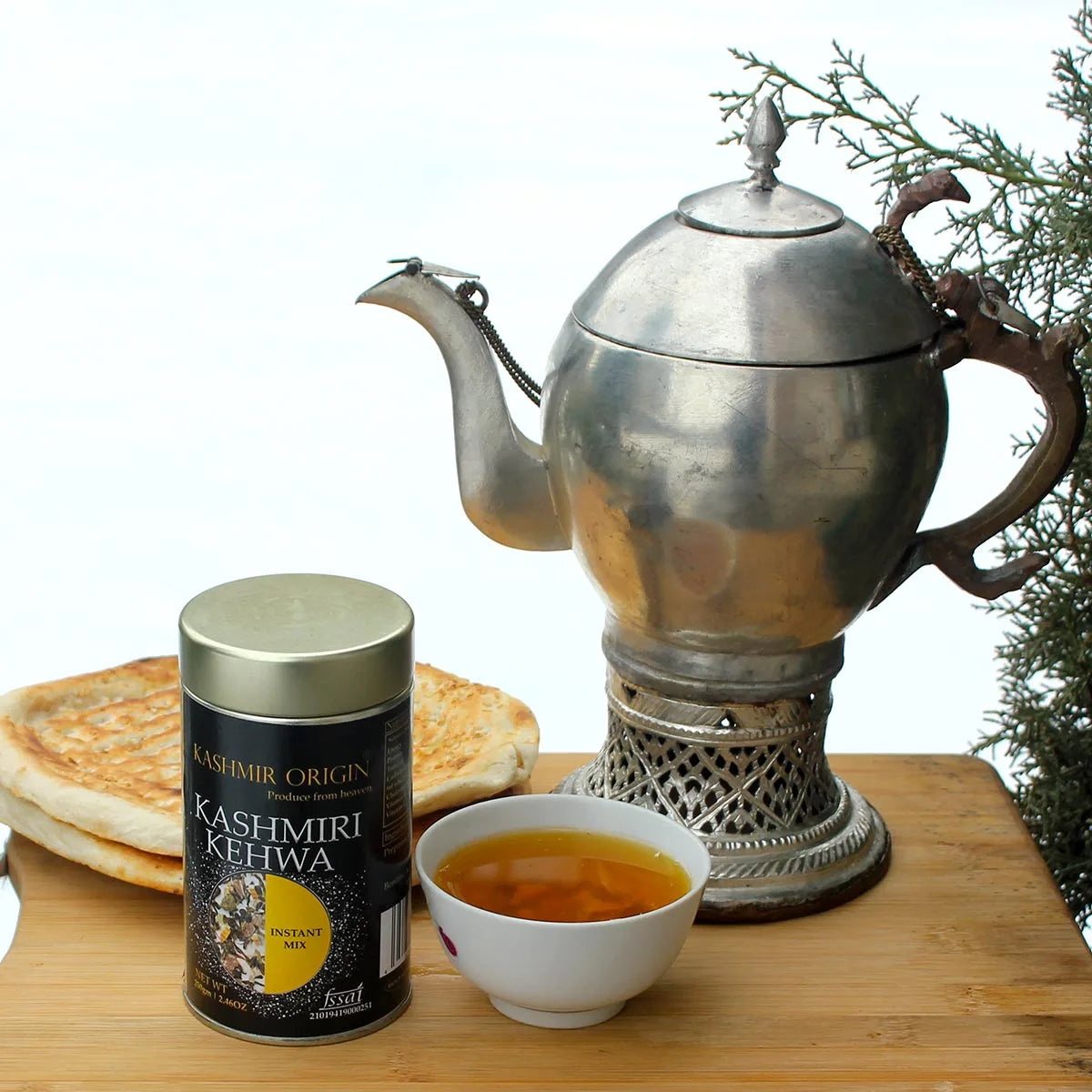 Kashmir origin |Kashmiri Kahwa Instant Mix 250 GMS| Blended with Saffron, Cinnamon, cardamom, Green tea & sugar