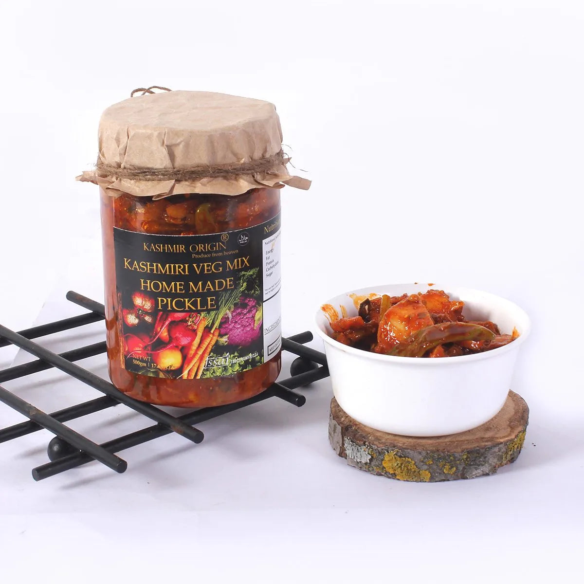 Kashmiri Mixed Veg Pickle Mix  500gm| Homemade with Zero Preservatives| No Artificial Colors & Flavors