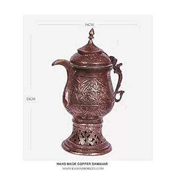 Kashmiri Copper Shahi Samovar Decor | Not For Kitchen Use |Decorative Piece